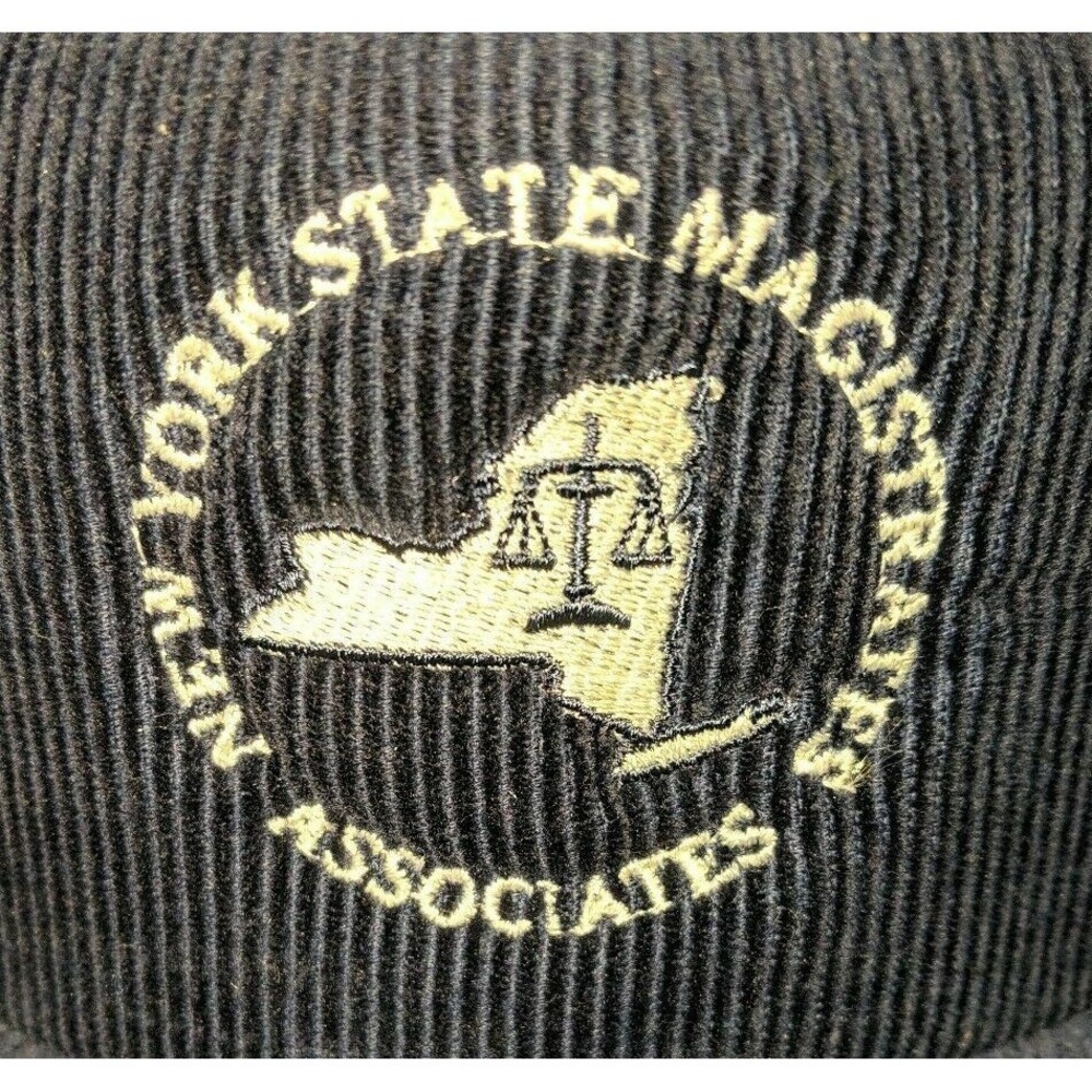 New York NY State Magistrates Association Vintage Snapback Hat Cap Corduroy Old - Picture 2 of 7